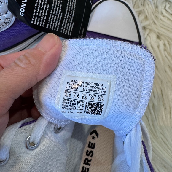 New🌿Converse Chuck Taylor All Star High-Top Purple Sneaker - Picture 4 of 9